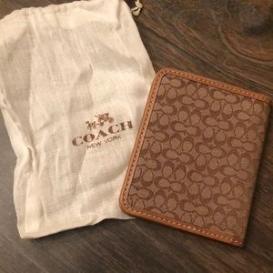 Leather coach wallet